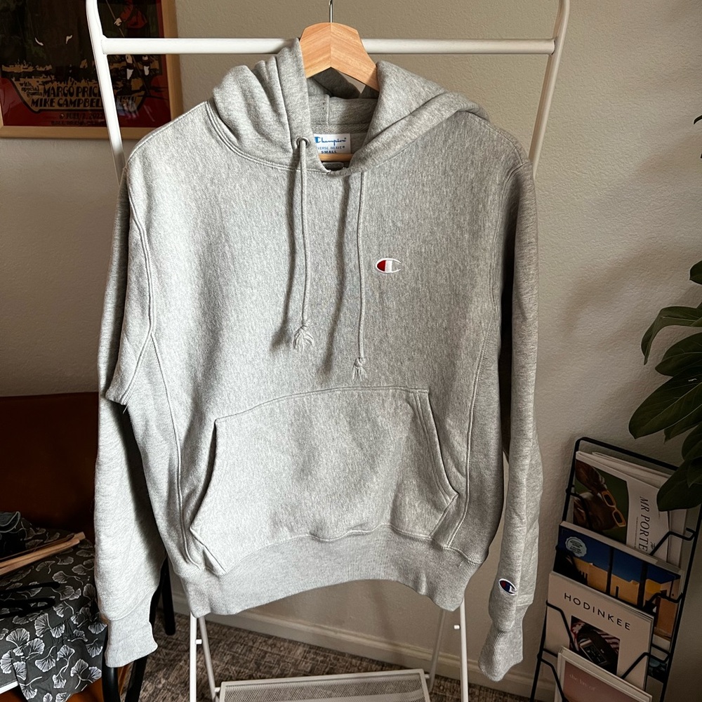 Champion Grey Reverse Weave Hoodie